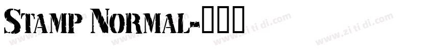 Stamp Normal字体转换